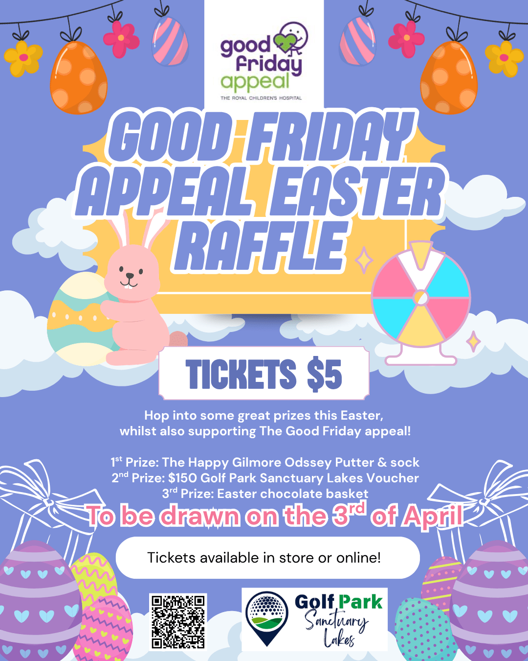 Easter Raffle Ticket - GolfPark@SanctuaryLakes